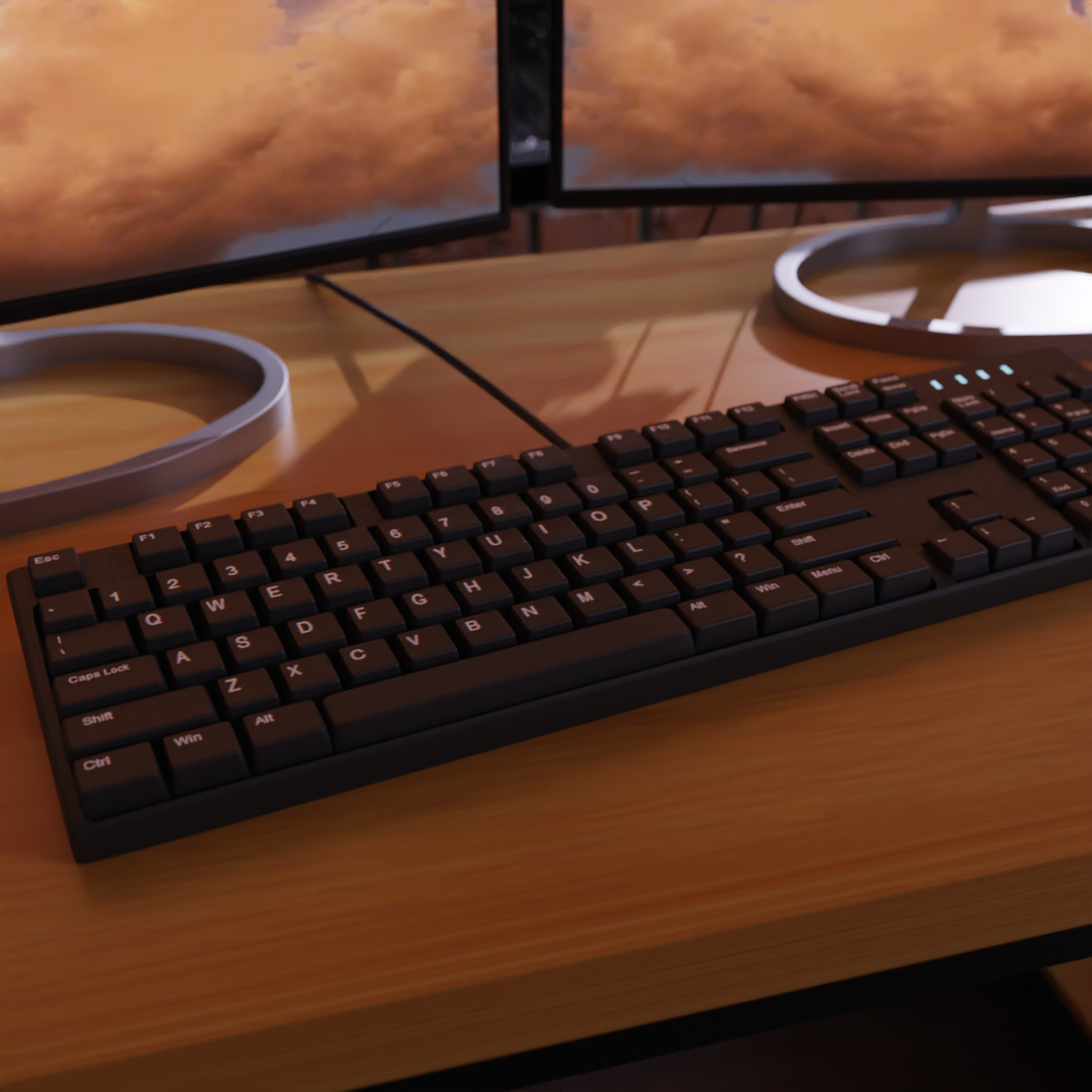 Desk with windows