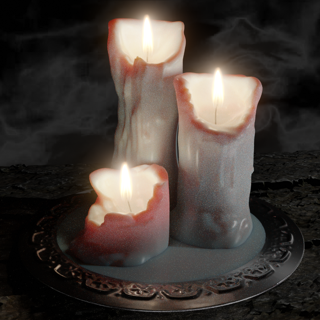 Candle in dark