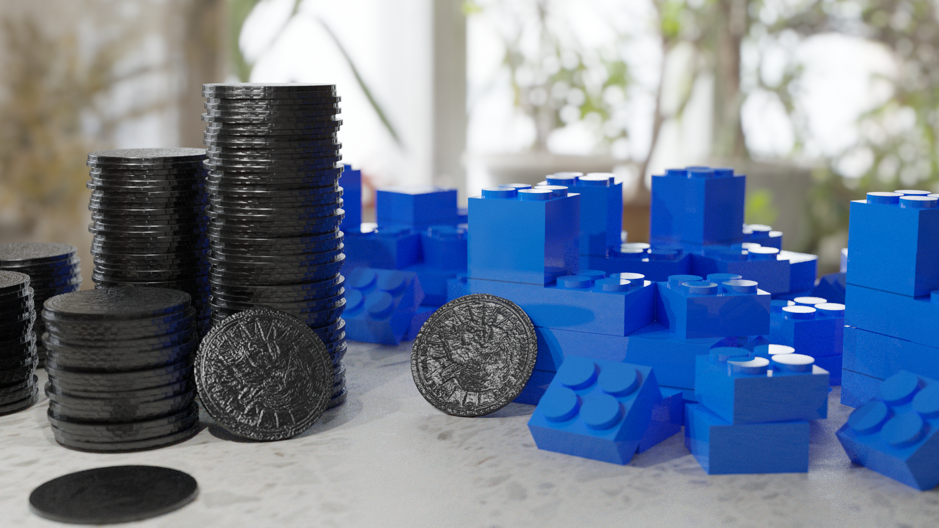 Skyrim coins and legos