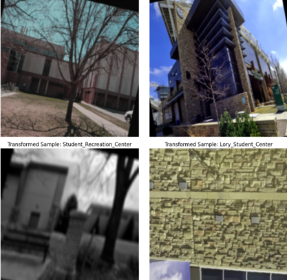 Picture of CSU building augmented in strange ways